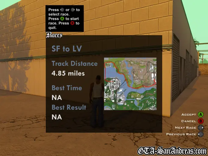 SF To LV - Screenshot 1